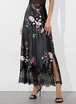 MAEVE MIDI SLIP SKIRT W LACE TRIM