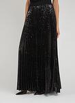 IVEY SEQUIN SNBRST PLT MAXI SKIRT W SLIT