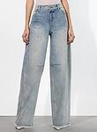 DRIGGS BALLOON LEG JEAN W RAW HEM