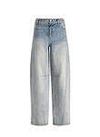 DRIGGS BALLOON LEG JEAN W RAW HEM