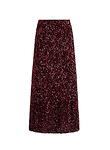 MAEVE SEQUIN KICK FLARE SLIP SKIRT