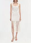 DARBY FRINGE HEM MIDI DRESS