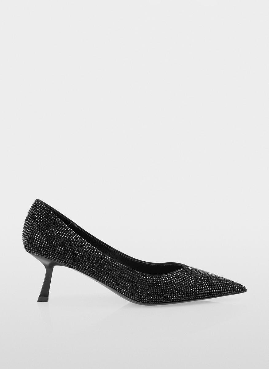 Обувки на ток с декоративни кристали Marc Cain Glam
