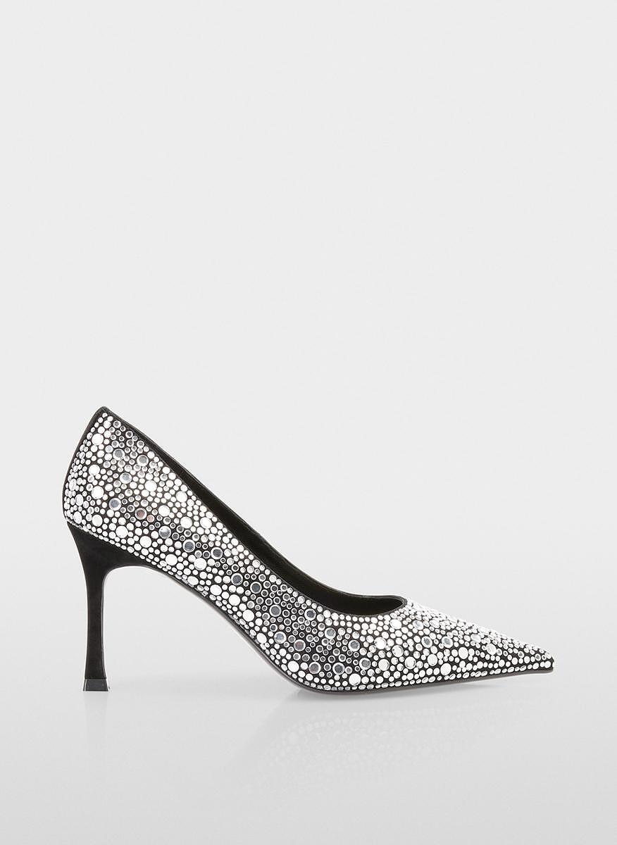 Обувки на ток с декоративни кристали Marc Cain Glam