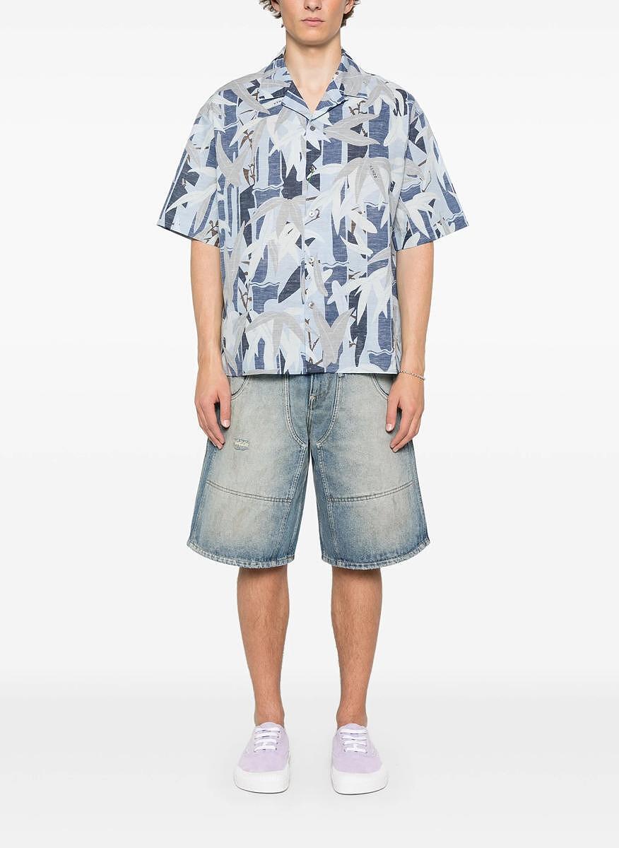 Риза с лен 'Chiku-rin Camo' Kenzo