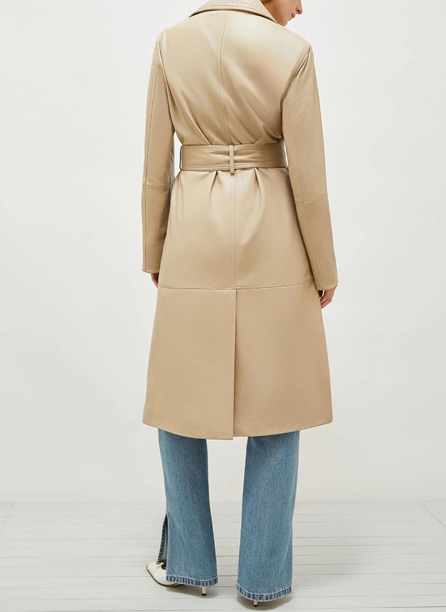 Кожен тренчкот Marella Baltico