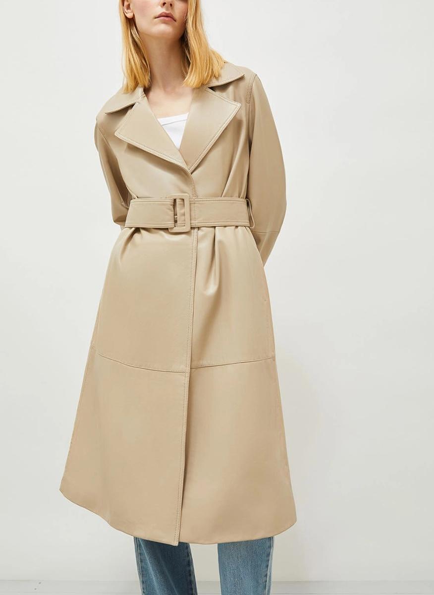 Кожен тренчкот Marella Baltico