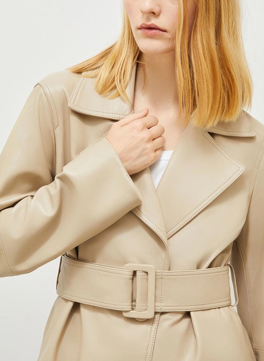 Кожен тренчкот Marella Baltico