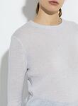 brushed cashmere wool roundneck sweater