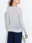 brushed cashmere wool roundneck sweater