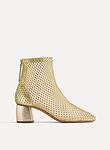 strass mesh ankle boots