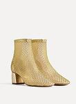 strass mesh ankle boots