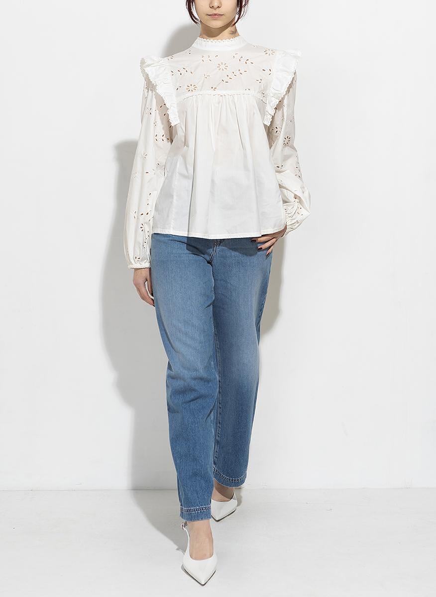 Блуза с бродерия Weekend Max Mara Taddeo