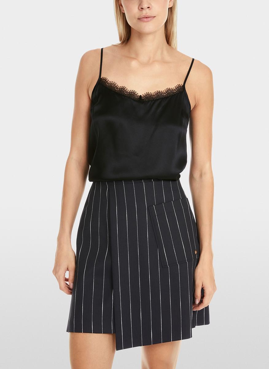Копринен топ с дантела Marc Cain Additions
