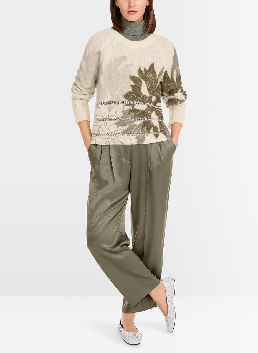 Пуловер с алпака 'Floral' Marc Cain Collections
