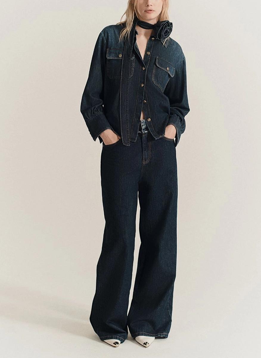 Деним 'Second garment-effect' Marella Wleg2