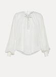 pearl suite embroidery co/se voile bohemian shirt