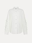 en fleur  embroidery cotton popline shirt