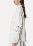 en fleur  embroidery cotton popline shirt