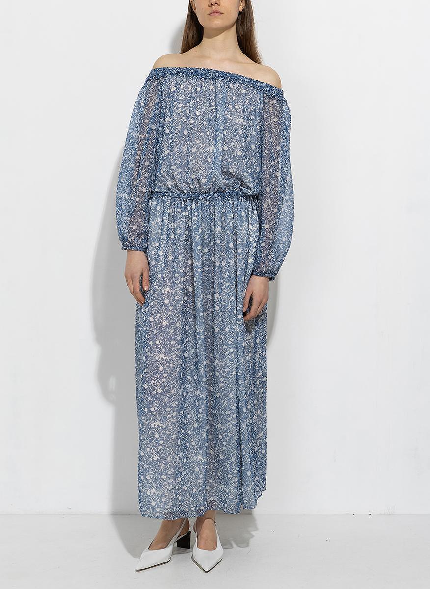 Рокля от копринен жоржет Weekend Max Mara Enza