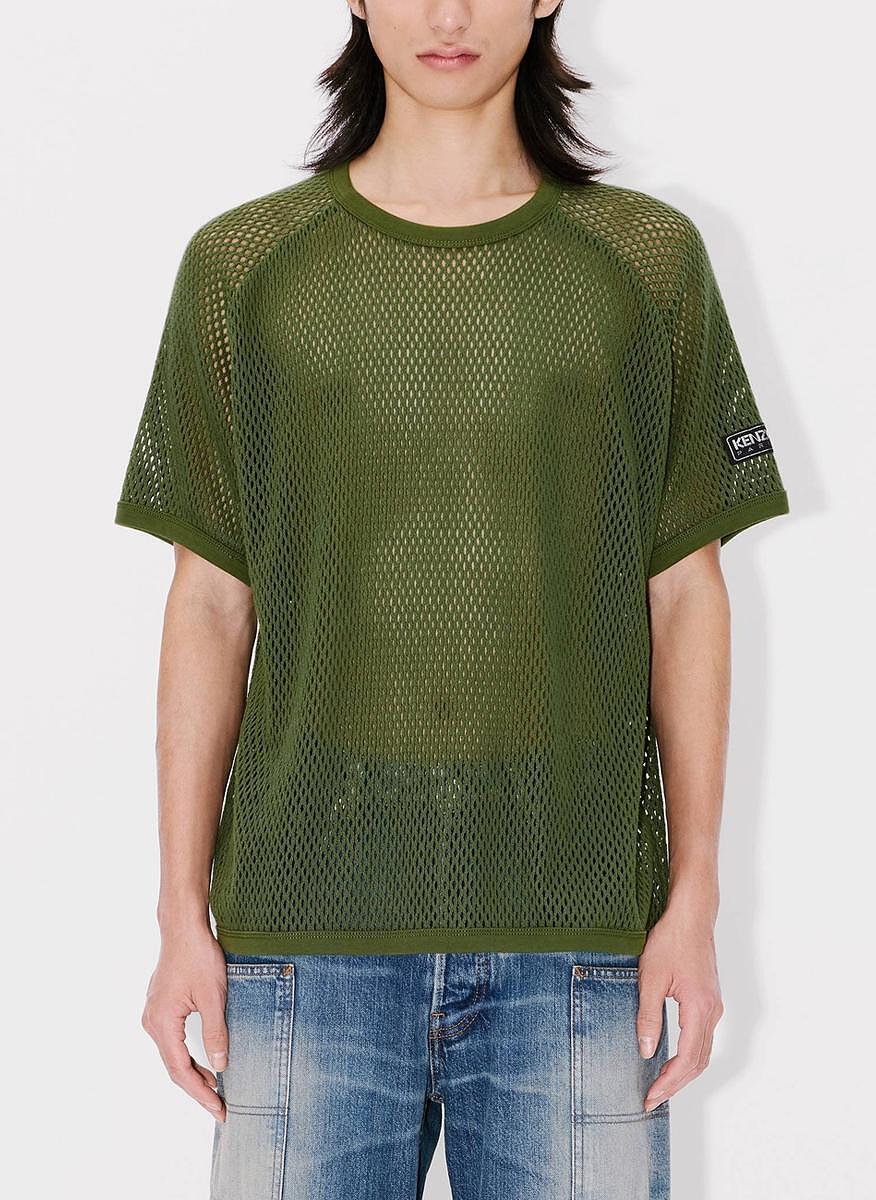 Тишърт от памучна мрежа Kenzo