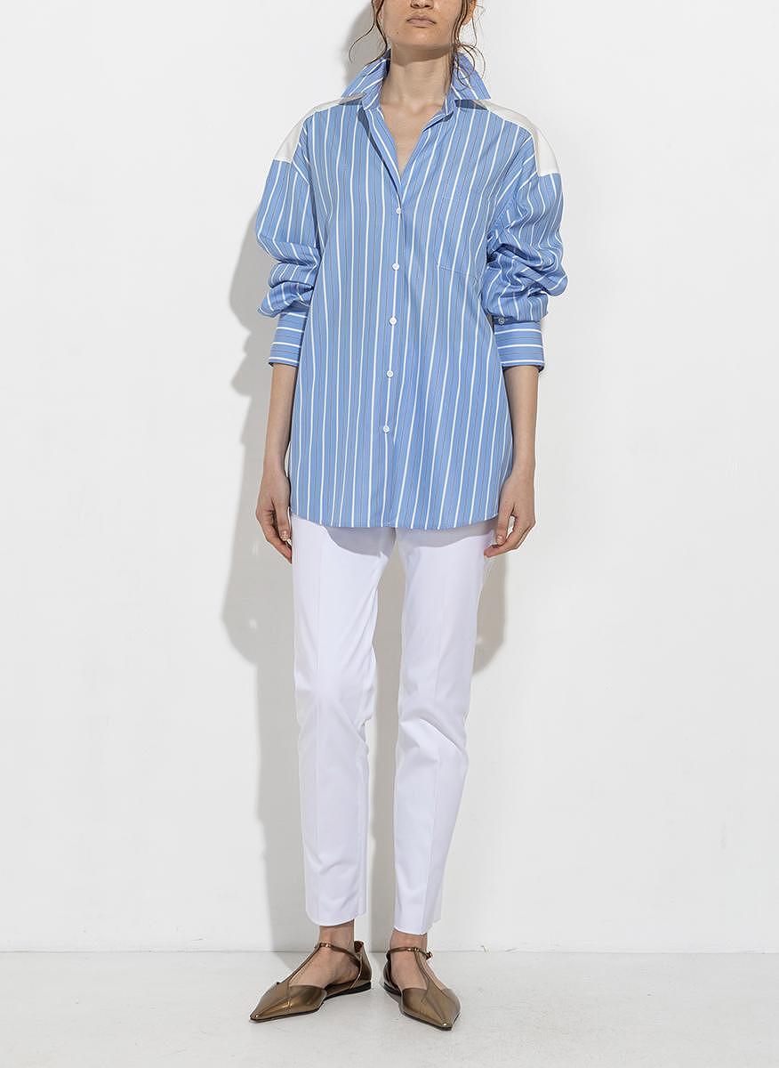 Раирана риза с бродирани детайли Weekend Max Mara Nadar