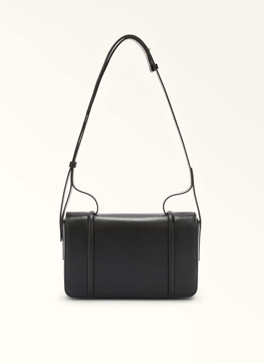 Чанта Crossbody Furla Riva Nero Vaniglia