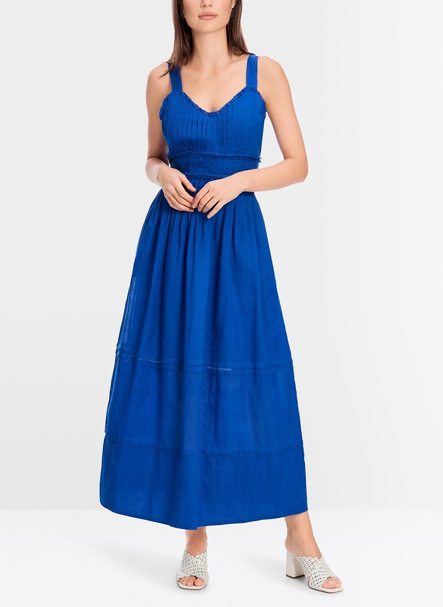 Рокля с плисиран мотив Marc Cain Collections