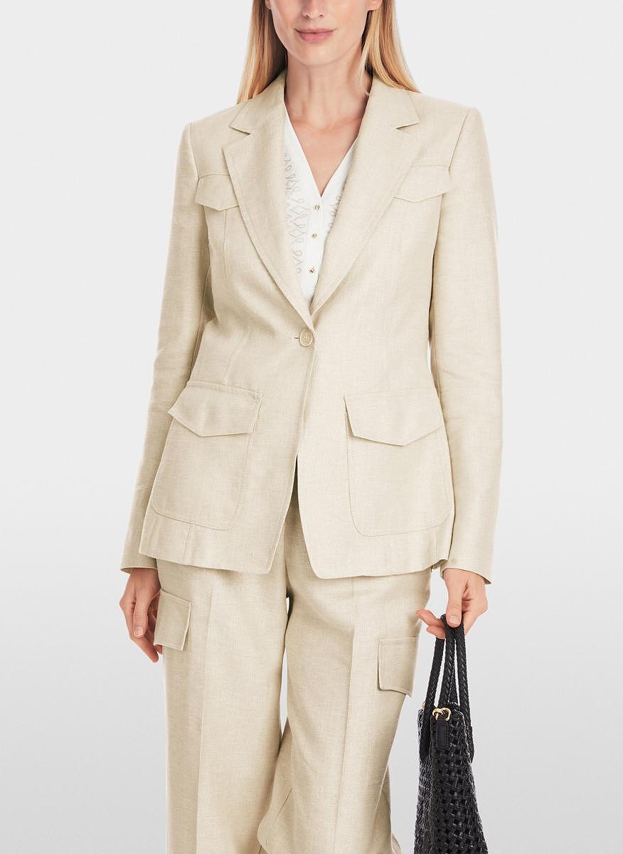 Сако от лен Marc Cain Collections
