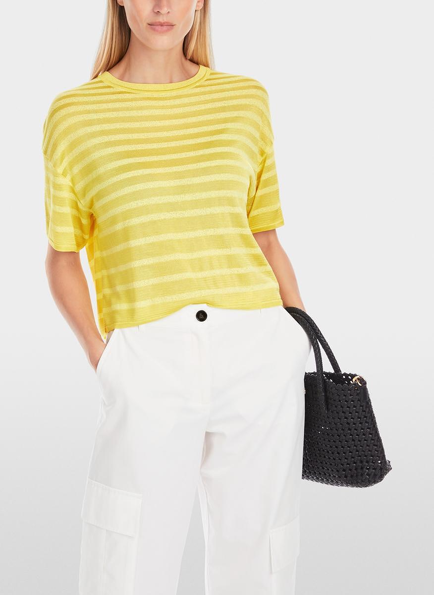 Тишърт от фино плетиво Marc Cain Collections