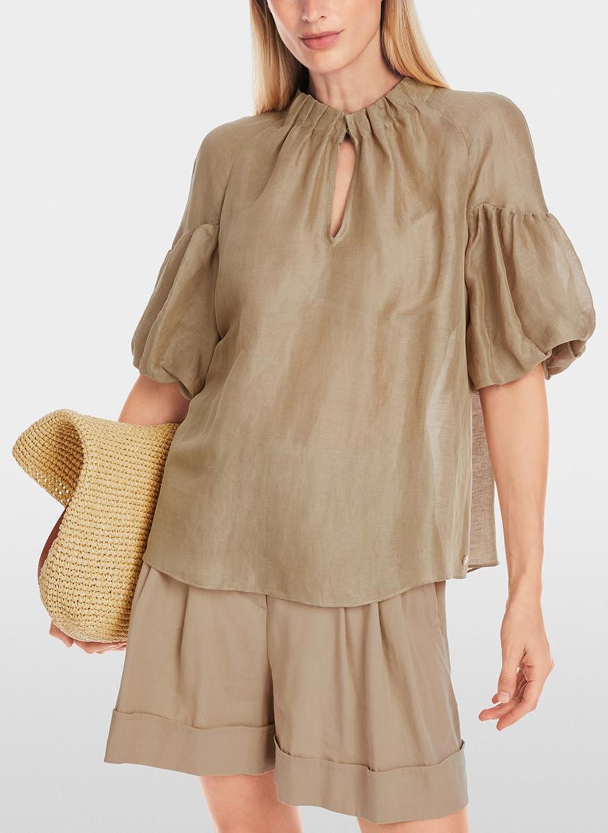 Блуза от лен и коприна Marc Cain Collections