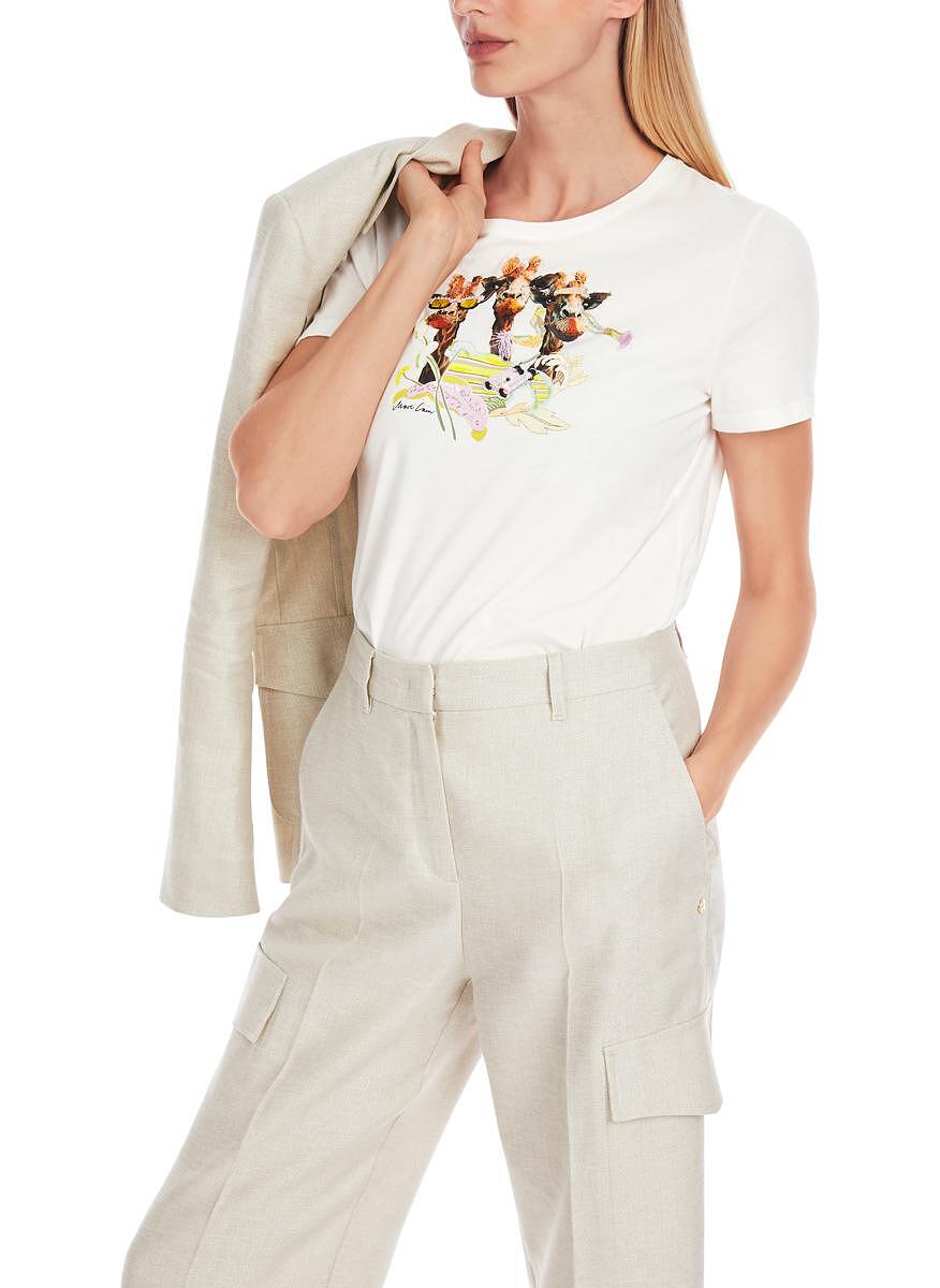 Тишърт с пайети и мъниста Marc Cain Collections