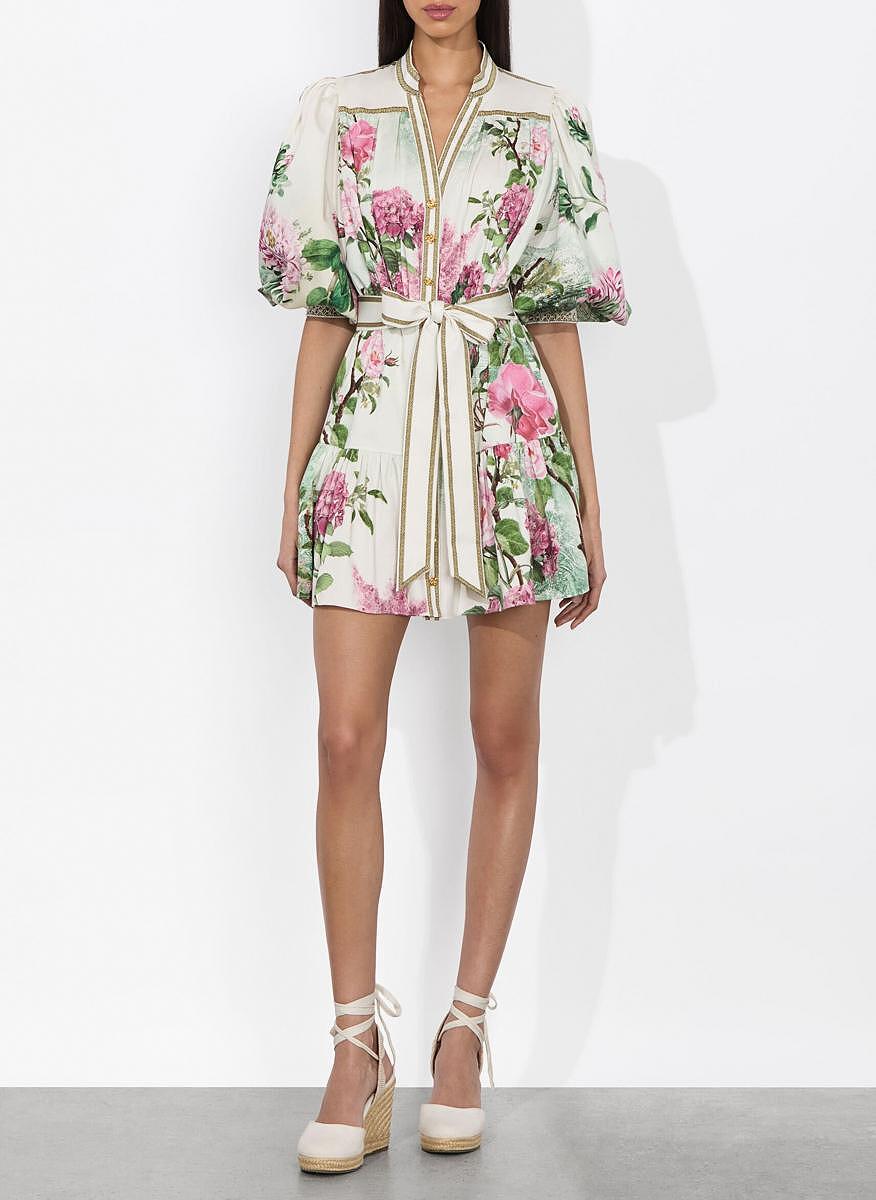 Мини рокля с флорален принт 'Cora' Alice + Olivia