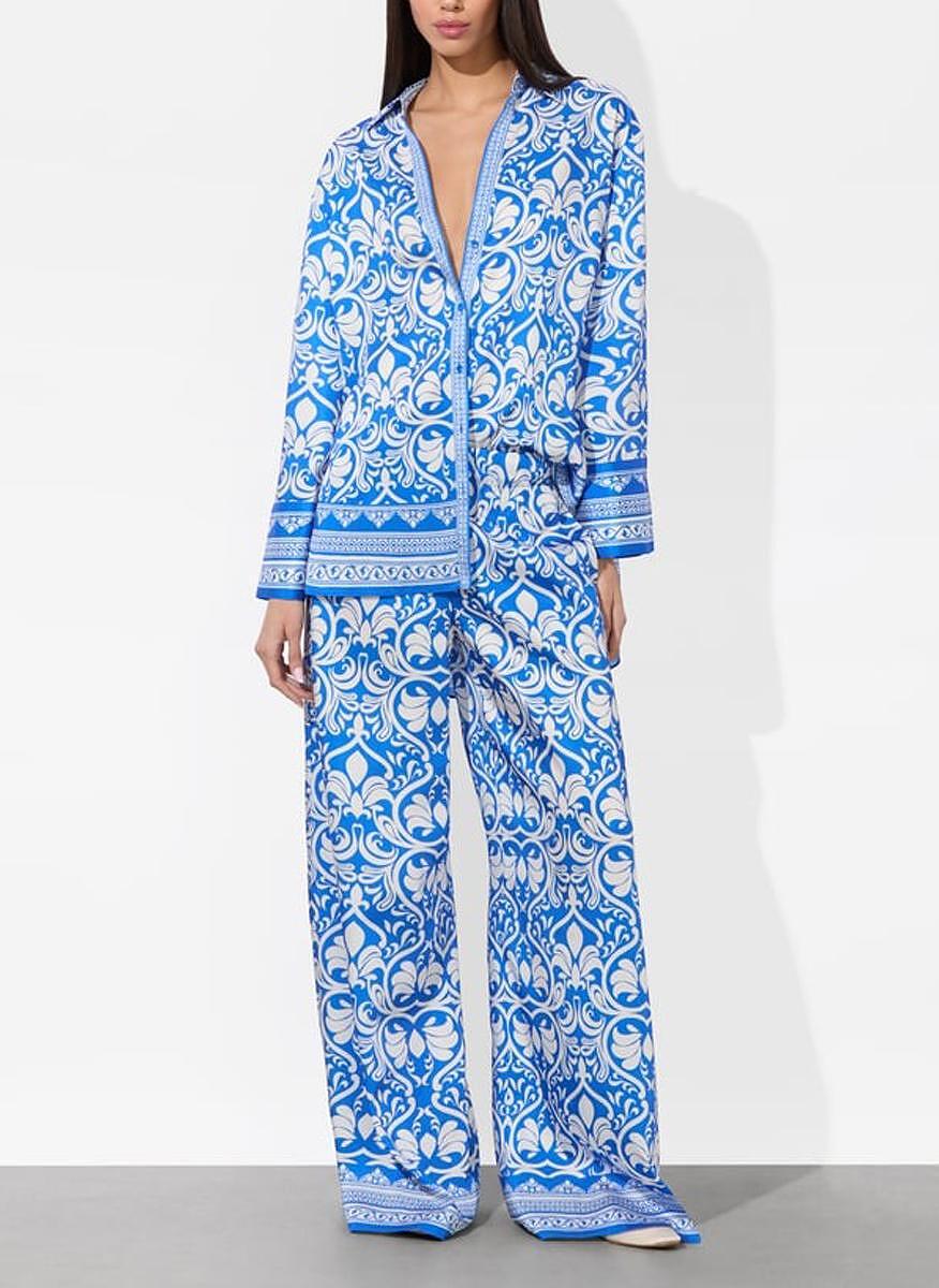 Риза с цялостен принт 'Kiva' Alice + Olivia
