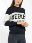 Пуловер с Color block дизайн