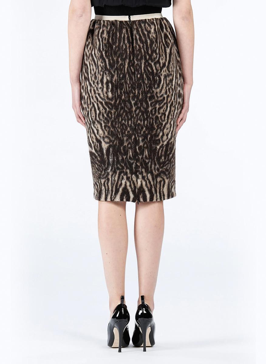 Пола 'молив' с анималистичен принт Nº21