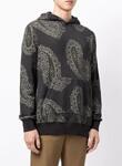 GENTS ALL OVER PAISLEY PRINT HOODY