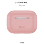 Силиконов калъф Baseus за AirPods Pro - розов 