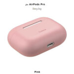 Силиконов калъф Baseus за AirPods Pro - розов 