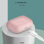 Силиконов калъф Baseus за AirPods Pro - розов 