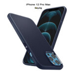 Кейс Etui SPIGEN-Liquid Air iPhone 12 Pro Max Matte BLue 