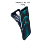 Кейс Etui SPIGEN-Liquid Air iPhone 12 Pro Max Matte BLue 