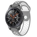 Каишка Sport Armband за Galaxy Watch и Huawei Watch 22mm. сиво бяла