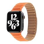 Каишка Leather Loop за Apple Watch 4 / 5 / 6 / 7 / SE (40 / 41 MM) Orange