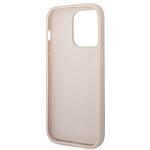 Оригинален кейс Guess Metal Gold Logo за iPhone 14 Pro Max Pink