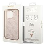 Оригинален кейс Guess Metal Gold Logo за iPhone 14 Pro Max Pink