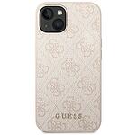 Оригинален кейс Guess Metal Gold Logo за iPhone 14 Plus Pink