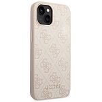 Оригинален кейс Guess Metal Gold Logo за iPhone 14 Plus Pink