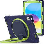 Калъф Tech - Protect X-Armor за iPad 10 (10.9) 2022 Navy/Lime