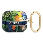 Кейс Guess Flower colection за Airpods 3 Navy